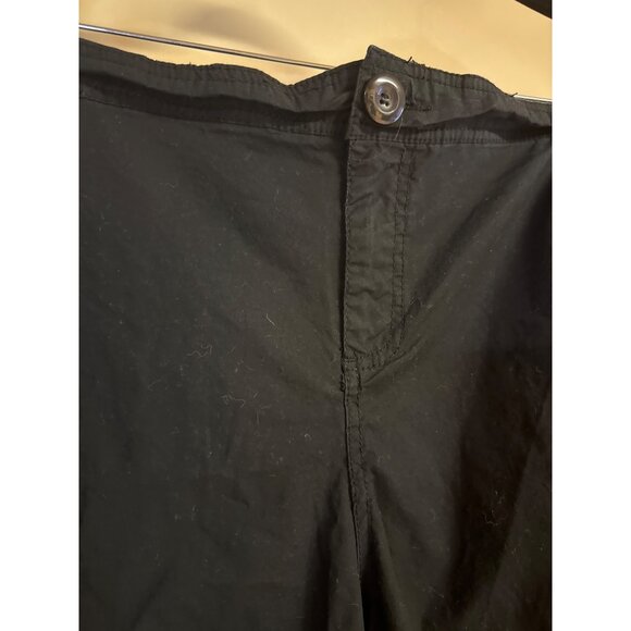 Lane Bryant Womens Black Shorts Size 24 With Button Closure & Pockets Cotton/Spa - Picture 3 of 7